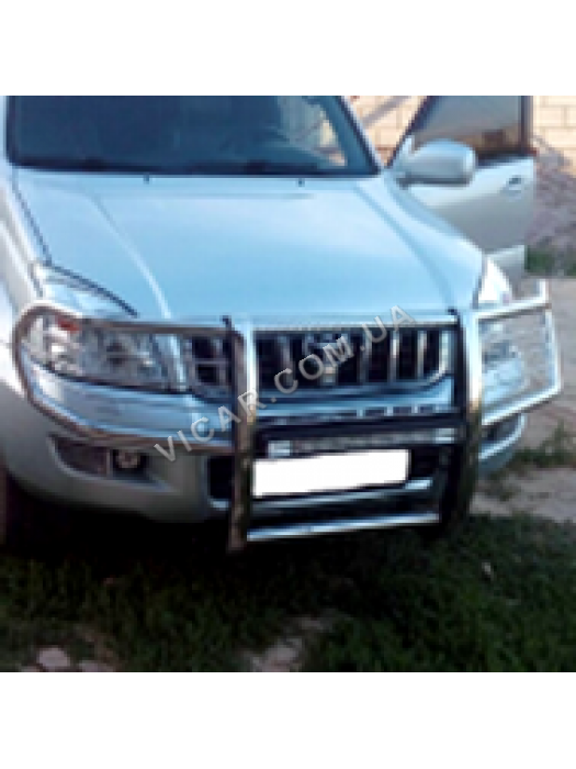 Защита переднего бампера Toyota Land Cruiser Prado 120